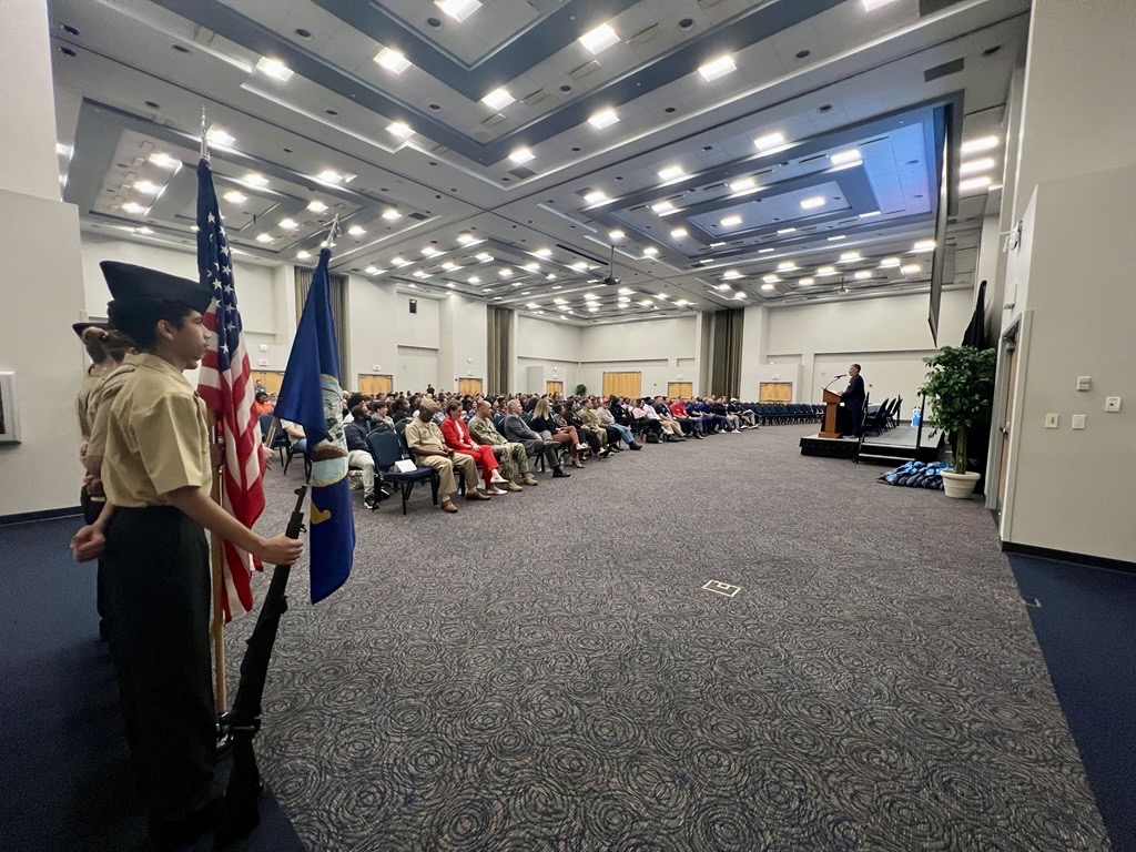 The colors are presented at the 2025 STEM Event at the University of North Florida.